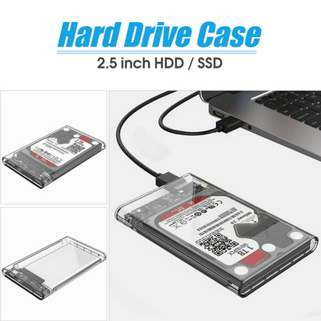 (Only Hard Disk Box !!!) ORICO 2139U3-CR 2TB 2.5 inch External Transparent USB 3.0 SATA 3 HDD SSD Hard Disk Drive Enclosure Storage Case
