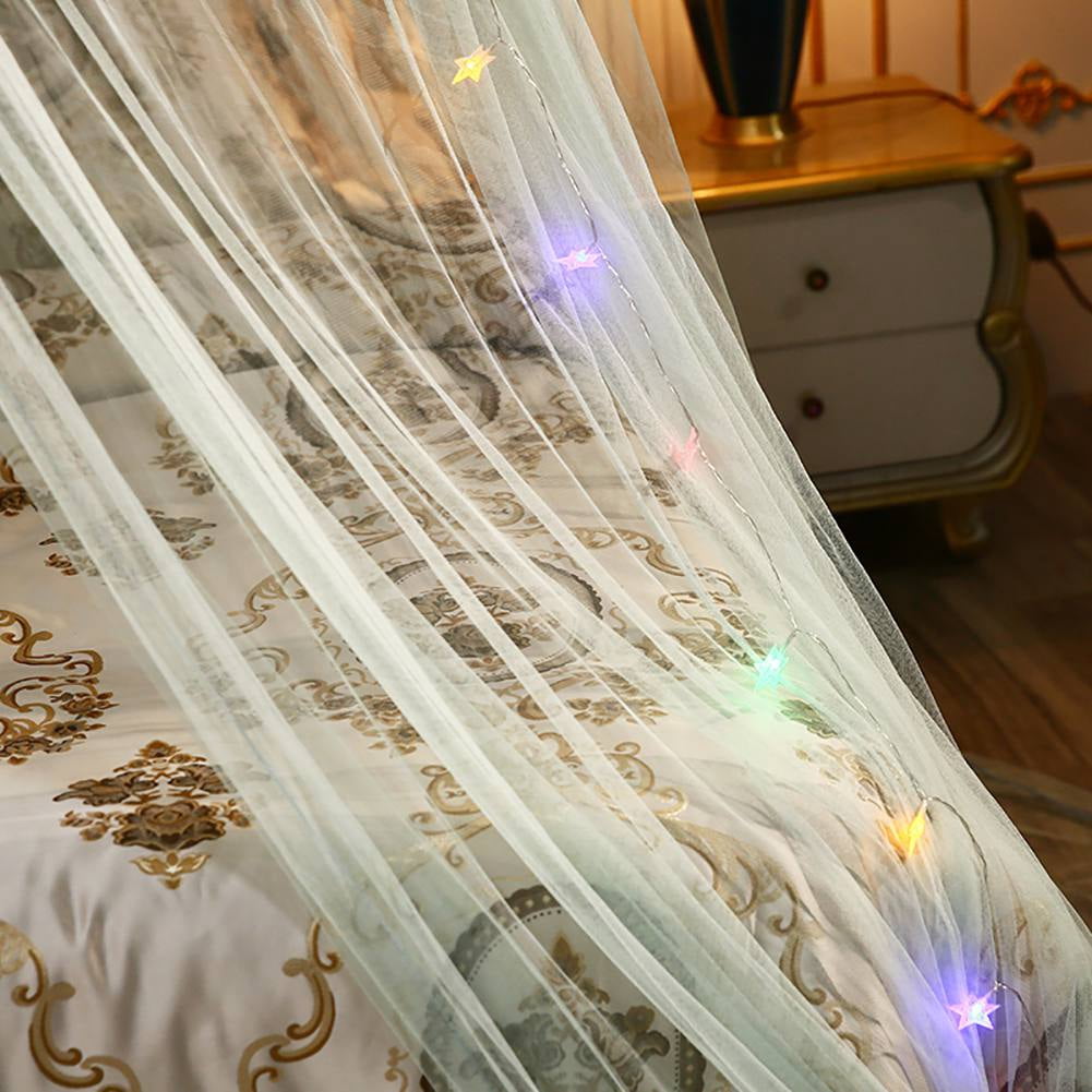 Polyester Mesh Hung Dome Mosquito Net Bed Canopy Princess Decor Fits Crib Twin Double Full Queen Bed