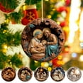 thumbnail image 2 of Lilixerw 5pcs Christmas Nativity Acrylic Pendant Set,2.36 inch Acrylic Stereoscopic Ornament for Home Car Decorations, 2 of 9