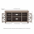 thumbnail image 7 of Evelyn&Zoe Colton Rectangular TV Stand for TV's up to 55", Antiqued Gray Oak, 7 of 7