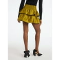 thumbnail image 3 of Scoop Women's and Women's Plus Tiered Ruffle Mini Skirt, Sizes XS-4X, 3 of 5