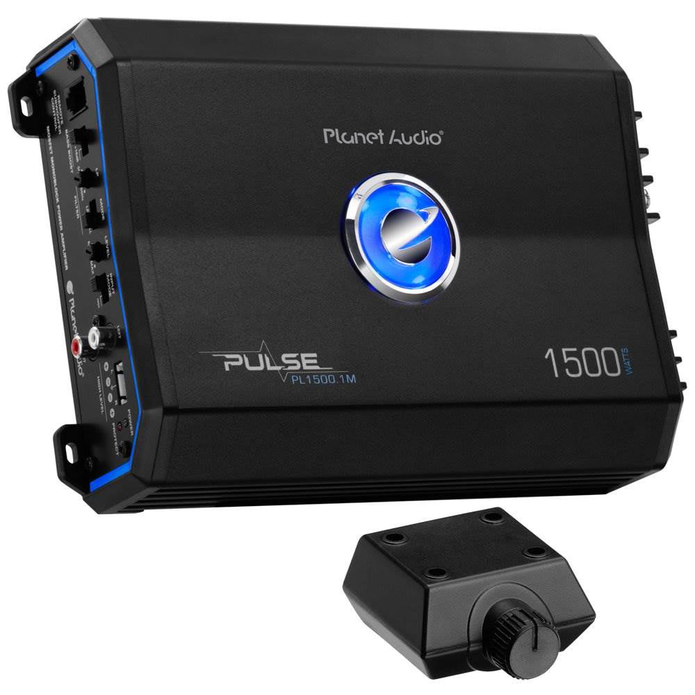 2 Pack Planet Audio Pulse 1500W Monoblock Class AB Amplifier w/Remote 