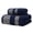 Blue, variant on 1 Hand Towel And 1 Bath Towel,100% Cotton,Luxurious Towel Set, 400 GSM, For Bathroom, Ultra-Soft And Absorbent