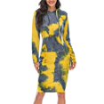 thumbnail image 1 of Vestido con capucha YONGSHENG de manga larga con Cordón sudadera estampado Tie-dye colorido S-3XL, 1 of 5