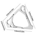 thumbnail image 2 of Outdoor Stainless Steel Buckle Multifunctional Portable Triangular Hook Super Load-bearing Buckle Outdoor Camping Multi-purpose Tool Deals Of The Day Clearance, 2 of 9
