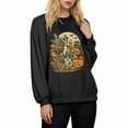thumbnail image 3 of Towmus Womens' Oversized Halloween Sweatshirt Casual Loose Knit Long Sleeve Tops Shirt Casual Pullover Top, 3 of 3