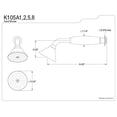 thumbnail image 2 of Kingston Brass K105A5 Victorian Hand Shower - Oil Rubbed Bronze Finish, 2 of 2