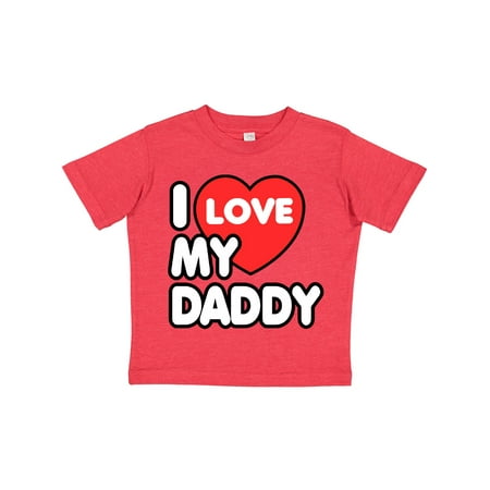 

Inktastic I Love My Daddy Gift Toddler Boy or Toddler Girl T-Shirt