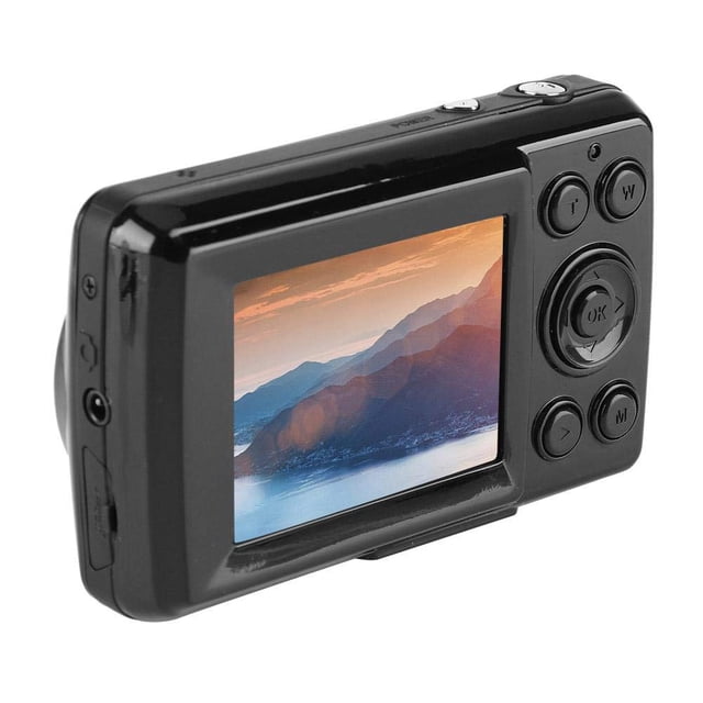 Tosuny Mini Cámara de Video Digital HD 16MP 720P 30FPS 4X Zoom Videocámara Digital con 2.4 Pulgadas LCD Pantalla(Negro)
