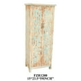 thumbnail image 1 of Crestview Dawson Oak and Cyan Tall 2 Door Cabinet CVFZR1208, 1 of 1