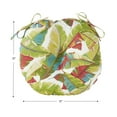 thumbnail image 5 of Greendale Home Fashions Palm Leaves Multicolor 15 in. Round Outdoor Reversible Bistro Seat Cushion (Set of 2), 5 of 7