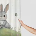 thumbnail image 3 of Patifu Bunny Hill Butterfly Chic Modern Bathroom Decor Shower Curtain with Hooks 100% Polyester Fiber 60"x72, 3 of 7