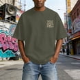 thumbnail image 4 of Christian Graphic T Shirts for Men Trust God's Plan Vintage Acid Wash Tshirt Oversized Faith Back Print Tshirts Short Sleeve Casual Streetwear Summer Tops, 4 of 6