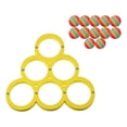 thumbnail image 2 of 2026 New Swimming Pool Toys and Games, Floating Pool Throwing Game Pool Toys Summer Swimming Pool Toys Accessories with 12 Colorful Tossing Balls Funny Pool Toys Gift for family or friends(Triangle), 2 of 8