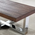 thumbnail image 5 of Steve Sivler Laredo Rectangle Wood and Iron Coffee Table, Chestnut, 5 of 7
