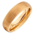 thumbnail image 2 of MJ Metals Jewelry Unisex 6mm Gold Plated Brushed Tungsten Carbide Half Dome Wedding bRing Size 8, 2 of 6