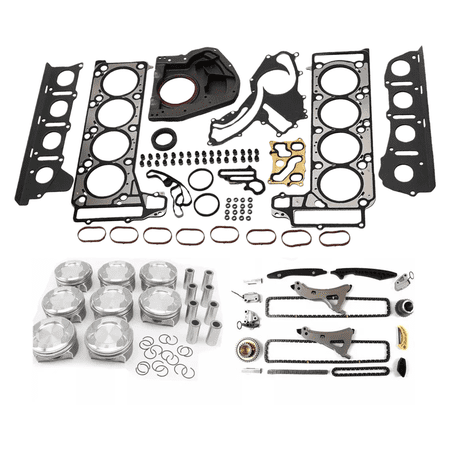 M278 4.7L Engine Rebuild Kit Head Gasket Set Piston Timing Chain w/VVT For Mercedes-Benz CLS500 GLE500 2012-2018