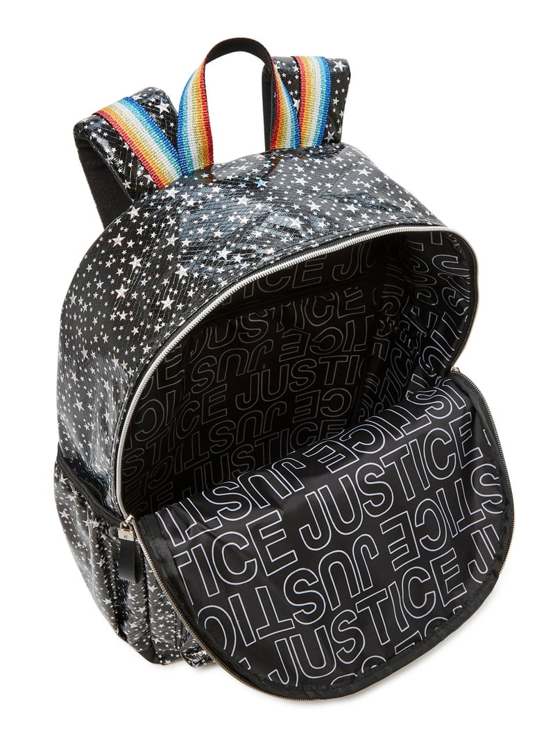 Justice Girls Star Patterned Striped Backpack Set NEW Justice Girls Stars 3-Piece Backpack Set Pink - Walmart.com main image 4