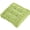 I003- Green, variant on Chair Seat Cushion, Meditation Cushion, 16X16 in 3 in Thick, Random Buttons, Tufted, Corduroy, Lime Green, 1 Pc