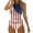 Blue, variant on Huesdet Womens Tankini Swimsuits American Flag 4Th of July Bathing Suits for Women 4Th of July Pool Sexy Swimsuits for Women(Blue,XXL)