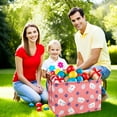 thumbnail image 7 of NIETEIN Pink Easter Basket Empty Canvas Large Personalized Rabbit for Kids, 7 of 7