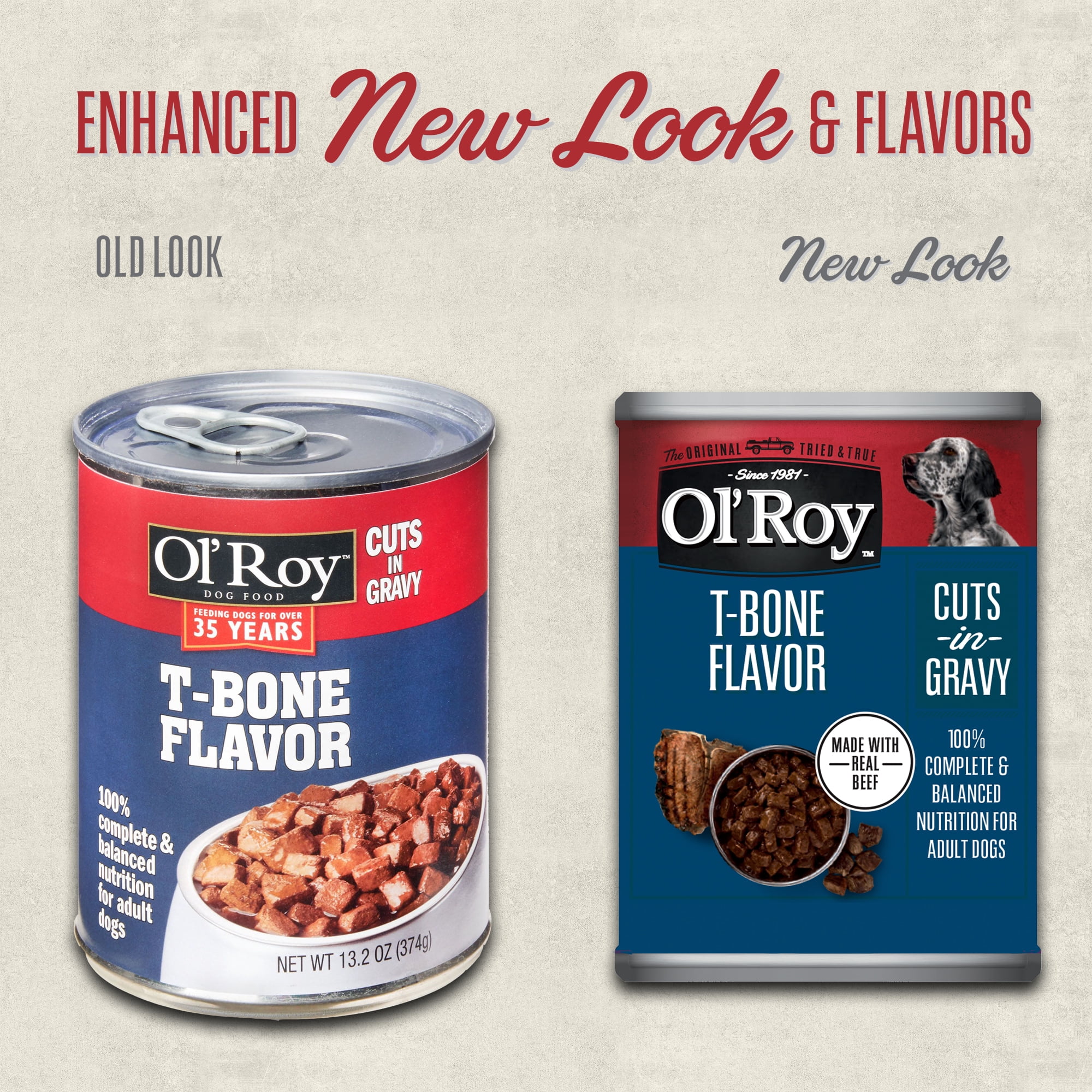 Ol' Roy Cuts in Gravy with T-Bone Flavor Wet Dog Food, 13.2 oz