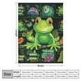 thumbnail image 4 of ARISTURING Frog Throw Blanket Soft Lightweight Blanket 3D Printed Comfortable Warm Flannel Blanket for Bedroom Living Room Sofa Couch All Seasons, 4 of 6
