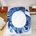 thumbnail image 5 of Homewish Bohemian Paisley Twin Sheet Sets 3pcs for Female Men Women,Boho Hippie Damask Twin Fitted Sheet Microfiber,Exotic Style Breathable Flat Sheet,Lightweight Room Decor, 5 of 7