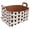 Multicolor 2, variant on Owls Pattern Storage Basket Collapsible Storage Bin, PU Foldable Basket Convenient Box Storage Organizer with Handles for Shelves Office Bedroom Closet Nursery Toys Laundry