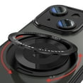 thumbnail image 3 of Designed for iPhone 14 Crystal Clear Back Case, Luxury Case with Lens Protector Drop Protective Magnetic Rotating Ring Kickstand Shockproof Thin Fit Phone Case Cover, Black, 3 of 7