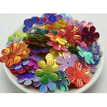 U8MO 300 Mixed Color Large Flower Loose Shimmer Sequins Paillettes 24mm sewing Weddin