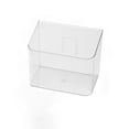 thumbnail image 2 of Dongrere Wall Mount Clear Plastic Utensil Holder, Kitchen Cutlery Organizer for Fork Spoon Knife, Transparent Caddy for Cabinet Door Pantry, L Size, 2 of 7