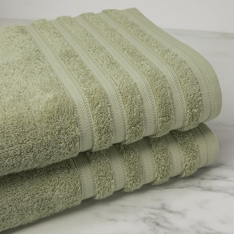 Baltic Linen Pure Elegance Turkish Cotton 6 Piece Luxury Towel Set - Sage Green