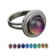 thumbnail image 2 of 9pcs Mood Ring Adjustable Size Original Oval Color Changing Ring Set Ring Jewelry, 2 of 5