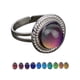 thumbnail image 2 of Anillo de humor de 9 Uds., tamaño ajustable, conjunto de anillos que cambian de Color ovalados originales, joyería Rojo Verde, 2 of 5