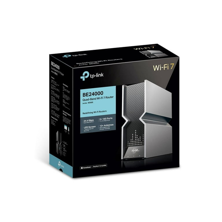 BE24000 TP-Link Archer BE900 Wi-Fi7ルーター TP-Link WiFi 7 Archer BE900 BE24000 Quad-Band 10G Router - Walmart.com
