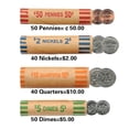 thumbnail image 3 of YAOMOBB Mall Coin Organizer Color Coded Preformed Coin Wrappers Assorted Rolls for Quarters Pennies Banks Retail Stores Coin Exchanges 10Pcs, 3 of 7