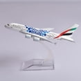 thumbnail image 4 of Emirates Airbus A380 Aircraft Diecast Metal 1/400 Scale Miniature Airplane Model Planes Drop shipping, 4 of 10