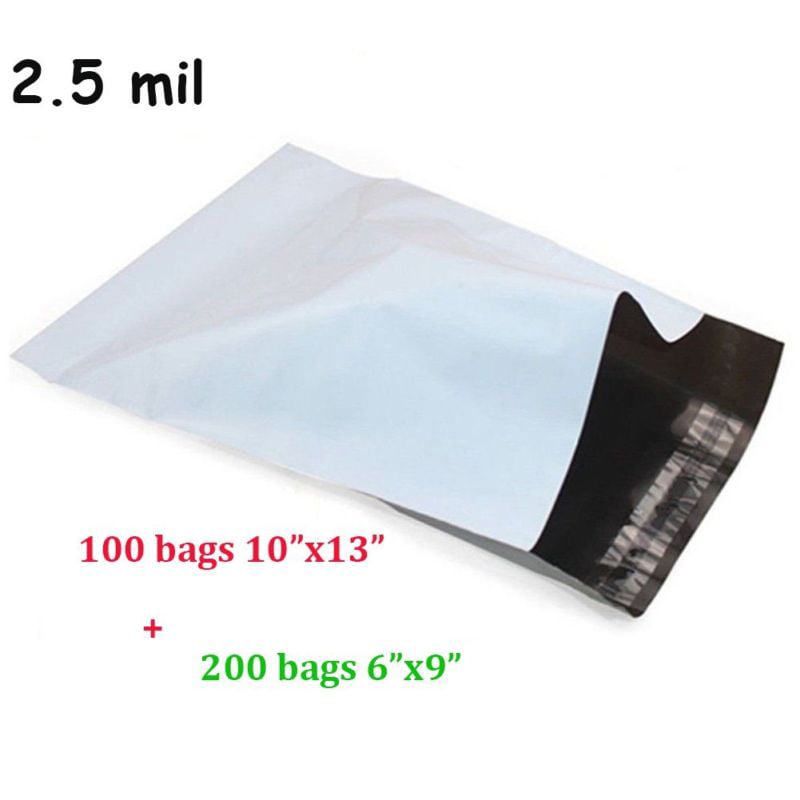 Pack of 100 Poly Mailers 10x13 Shipping Bags Plastic Packaging Mailing Envelope