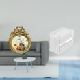 thumbnail image 2 of Marco de fotos redondo pequeño vintage dorado, marco de fotos decorativo ornamentado de resina, caja de pañuelos de papel, caja de almacenamiento de p, 2 of 8