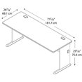 thumbnail image 5 of Bush Business Furniture Series A 72W Desk in Hansen Cherry and Galaxy, 5 of 5