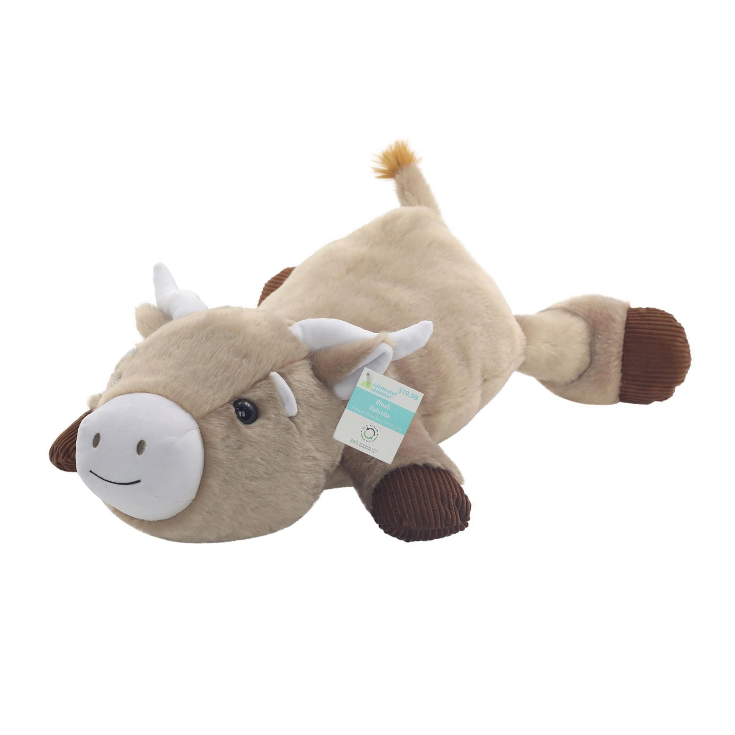 Façon de célébrer la peluche Floppy Grey Ox - Grande