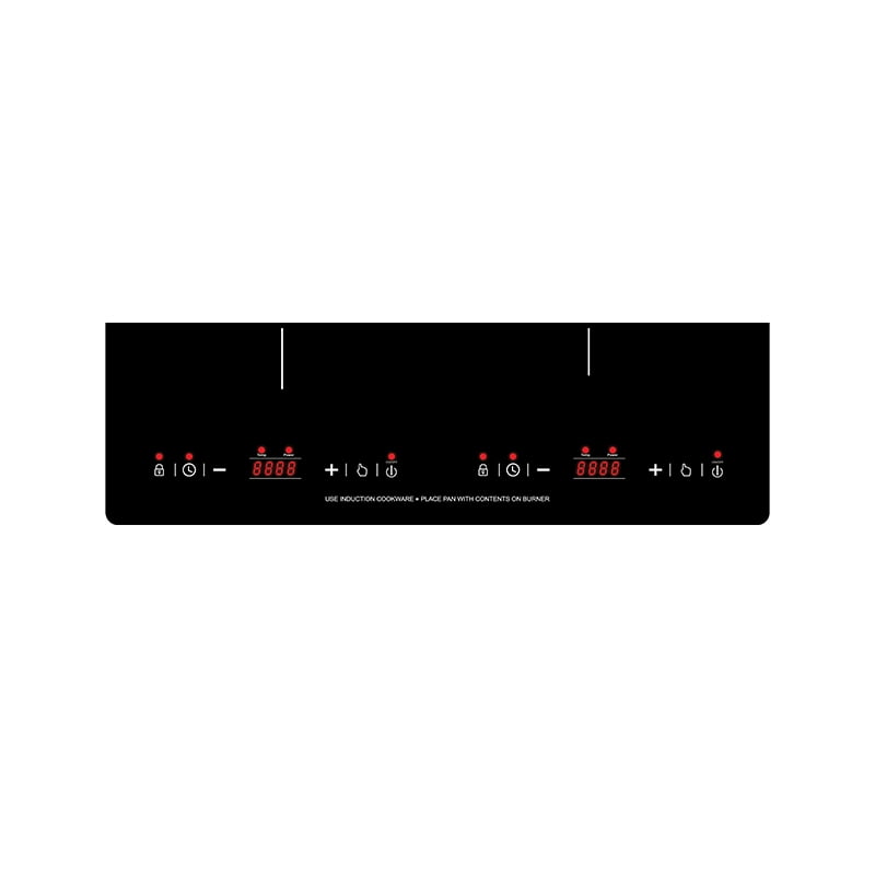 Equator 20" Built in/Freestanding 2 Horizontal Burner Induction Cooktop in Black