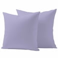 thumbnail image 2 of Pure Lavender Waterproof Outdoor Pillow Covers 20''x20'' Set of 2, Patio Furniture Cushion Covers for Chairs, Simple Solid Color Decorative Pillow Cases for Garden/Pool/Beach, 2 of 9