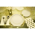 thumbnail image 3 of Square Paper Plates, 9 in, Gold Foil, 8ct, 3 of 3