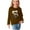 Brown, variant on The Childrens Place Girls Long Sleeve Prints Shirts Cute Crewnecks Dressy Casual Blouses Clothes Gray 11 Years