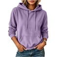 thumbnail image 5 of Warop Women's Oversized Hoodies Knitted Sweatshirt Long-Sleeve Drawstring Pullover with Pockets Fall Winter Clothes, 5 of 6