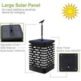 thumbnail image 2 of Lámpara de llama con forma de linterna solar para colgar al aire libre, versión mejorada, linterna exterior con 99 luces LED parpadeantes, luz decorativa impermeable para jardín, patio,, 2 of 5