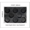 thumbnail image 5 of Mold for Burger Bun, Silicone Round Bread Mold (43 x 32 x 1.5cm), 5 of 5