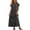 Black, variant on Vivianyo HD Women's Pluse Size Casual Crew Neck Light Denim Maxi Dress, Womens Loose Straight Short Sleeve Long Dresses for Vacation, Women's Blue, Sizes S-5XL